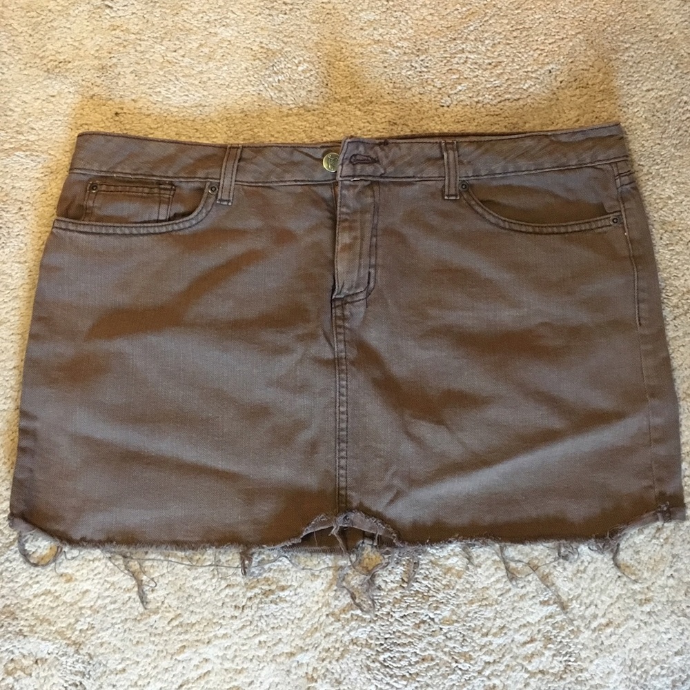 Lux denim skirt
